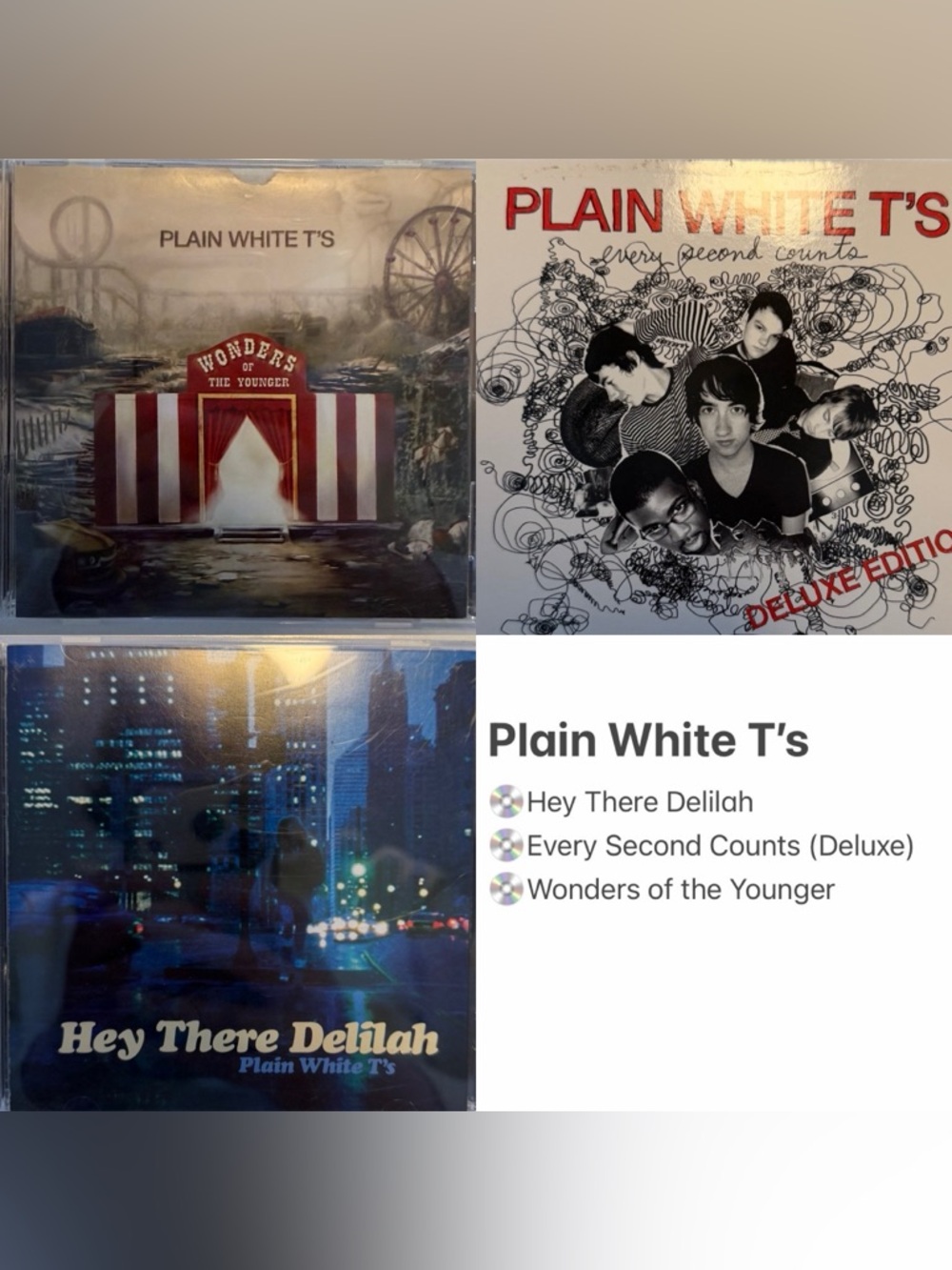 3 Plain White T’s CDs